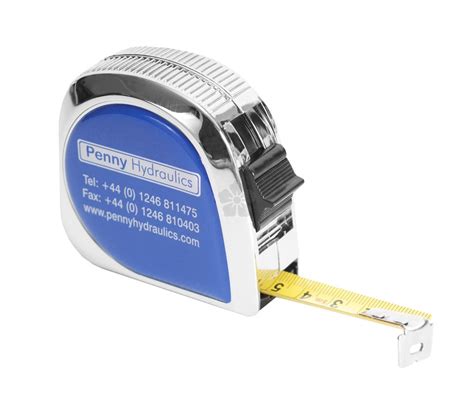 promotional chrome tape measure personalised  mojo promotions