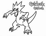 Pokemon Coloring Pages Ex Golduck Aurorus Printable Freecoloringpages Via Tag Worksheets sketch template