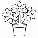 Flower Pot Coloring Drawing Pages Clipart Colouring Kid Clip Easy Draw Line Printable Flowers Kids Pots Cartoon Color Drawings Gold sketch template