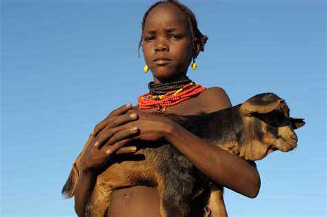 Dassanetch Girl With Goat Omo River Valley Ethiopia Flickr