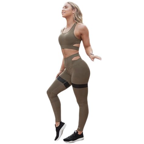 summer sexy yoga fitness pants set quick dry tracksuit