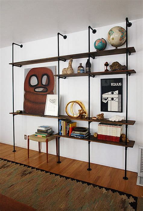 industrial shelves designs  spice   home decor