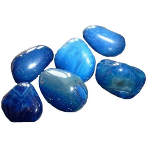 pierres semi precieuses agate bleue  lunite achat vente pierre