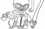 Coloring Pages Catwoman Lego Kids Getdrawings Getcolorings sketch template