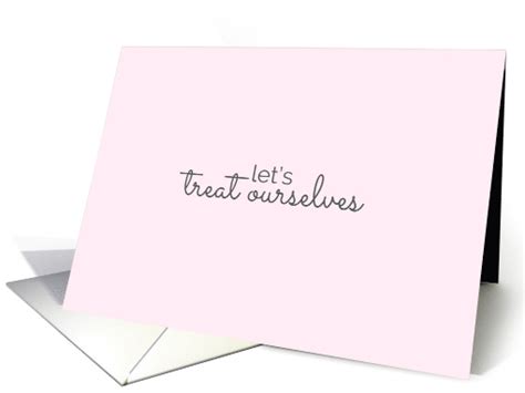 Pink Lets Treat Ourselves To Each Other Suggestive Adult Theme Card