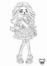 Monster High Coloring Jinafire Long Pages Skelita Calaveras sketch template