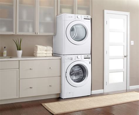 Lg 4 5 Cu Ft High Efficiency Stackable Front Load Washer With 6motion