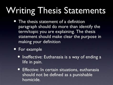 definition essays