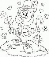 Pages Coloring Printable Leprechaun Kids sketch template