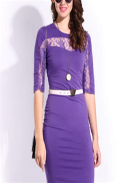 Buy Dressberry Purple Cling Berry Dress Dresses For Women 382555 Myntra
