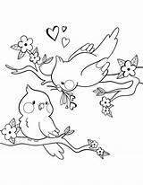Imprimer Dessin Valentin Oiseau Coloriage Saint Oiseaux Kawaii La Un Kids Drawing Adult Animal Coloring Colorier Pages Colouring Gratuitement Animaux sketch template
