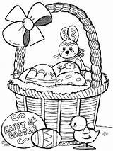 Easter Coloring Pages Printable Color Sheets Kids Happy Printables Print Book Collection Colouring Gif Basket Bunny Sheet Cross Eggs Church sketch template