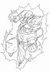 Coloring Goku Pages Dragon Ball Ssj4 Super Saiyan Printable Getcolorings Boys Recommended sketch template