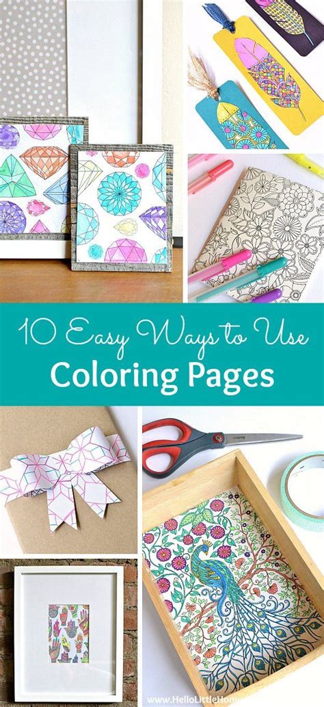 easy ways   coloring pages diy crafts  adults craft projects  adults arts