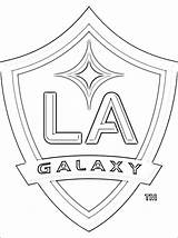 Galaxy Los Angeles Coloring Pages Logo Soccer Football Team Printable Color Getcolorings Getdrawings sketch template