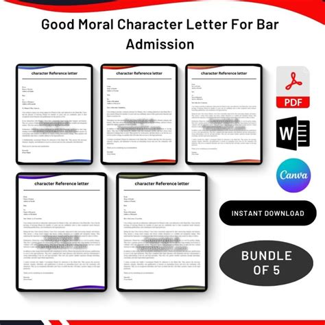 sample good moral character letter  bar admission archives premium