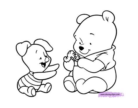 baby pooh  tigger coloring pages
