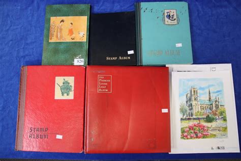 Lot 5 Assorted Stamp Albums