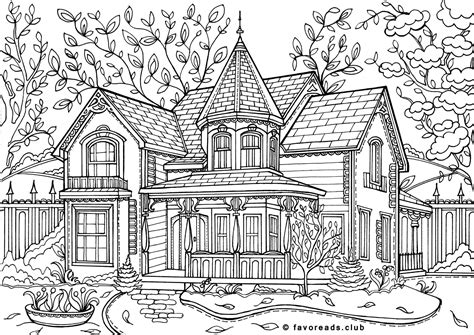 printable house coloring pages templates printable