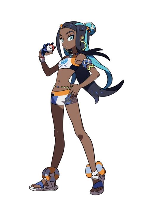 Official Artwork For New Water Type Gym Leader Nessa In Pokémon Sword