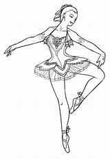 Coloring Pages Ballet Ballerina Fairy Plum Sugar Nutcracker Swan Barbie Dance Ballerinas Printable Lake Color Girl Deviantart Princess Dancing Baletnica sketch template