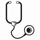 Stethoscope Medical Cliparting Clipartix sketch template