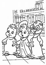 Alvin Chipmunks Kids Coloring Pages Fun sketch template