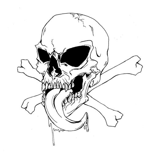 awesome skull drawing  getdrawings