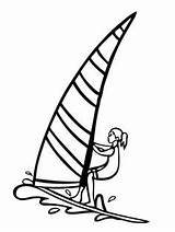 Coloring Pages Windsurfer Printable Girl Drawing Louis St Celtics Boston Crafts Logo Windsurfing Girls Arch Wind Surf Surfing Color Colori sketch template