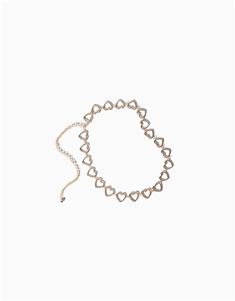 heart chain belt women bershka