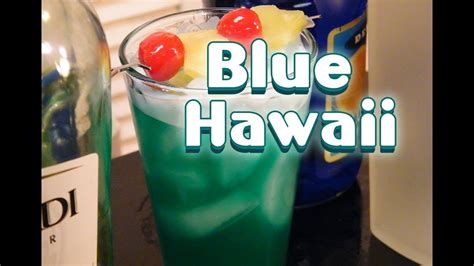 Blue Hawaii Drink Recipe Youtube