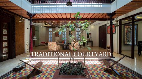 traditional south indian courtyard house  chennai  kalyani property developers interior