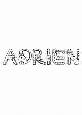 Adrien Coloriages Divers Prenoms Prénoms Partage Imprime Télécharge sketch template