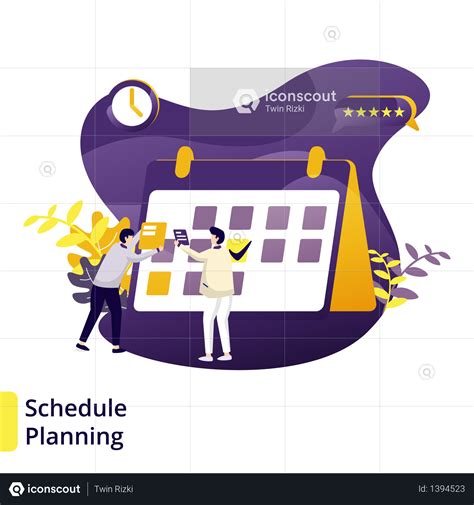 premium illustration schedule planning illustration   png