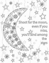 Coloring Pages Quotes Quote Teens Inspirational Adults Printable Moon Positive Adult Kids Sheets Colouring Shoot Book Cute Words Print Books sketch template