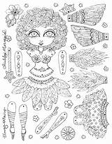 Paper Fairy Doll Flower Dolls Instant Etsy Puppets Sold sketch template