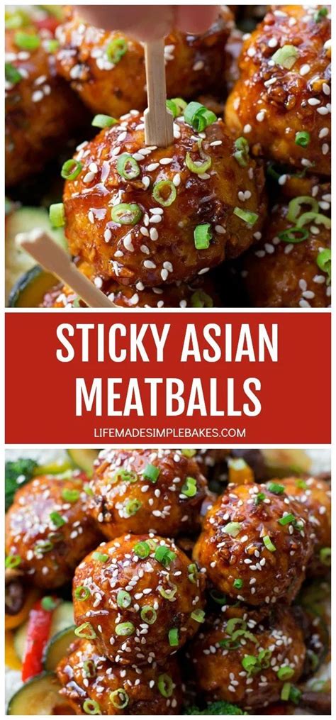 sticky asian meatballs {ready in 30 minutes } life made simple