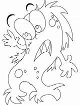 Coloring Pages Strange Am Afraid Enemies Enough Looks Monster Popular Kids Coloringhome sketch template