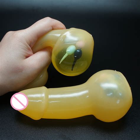 Nude Sexy Cock Tpr Soft Mochi Silicone Penis Stress Relief