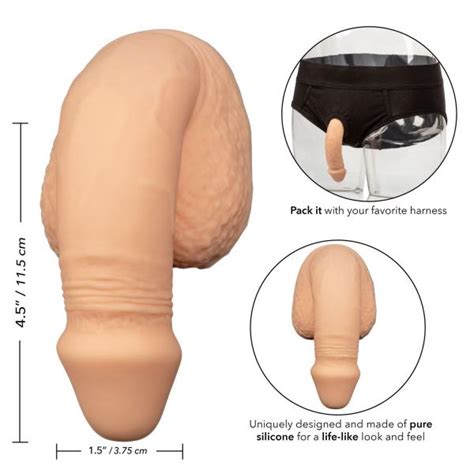 packer gear 5 inches silicone packing penis beige on