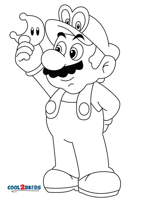 printable super mario odyssey coloring pages  kids