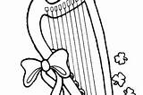 St Musical Lyre Patrick sketch template