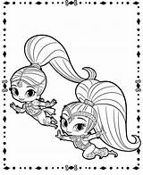 Shine Shimmer Coloring Pages Genies Printable Fluing Print Color Kids Template Colorear Para Book Haunted Monster Marvelous High 12f Adults sketch template