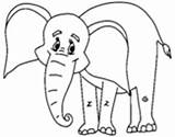 Elefante Encima Pelota Colorare Acolore sketch template