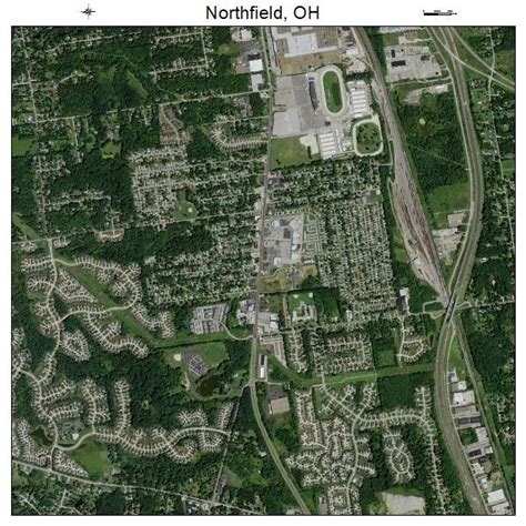 aerial photography map  northfield  ohio