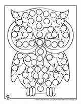 Owl Valentine Woojr sketch template