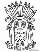 Indios Indio Vaqueros Tótem sketch template