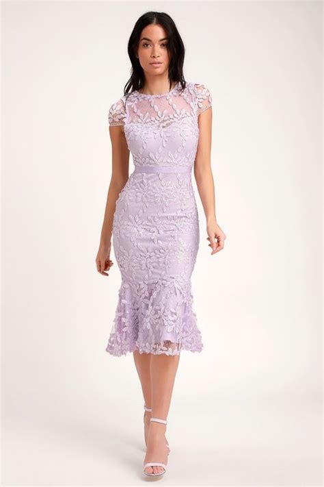 lovingly  lavender embroidered midi trumpet dress   lavender lace dress lace dress