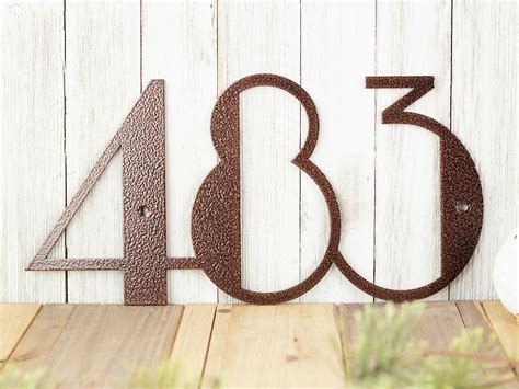 modern house number plaque metal house numbers modern house numbers art deco custom