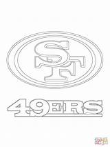 49ers Coloring Logo Francisco San Pages Football Printable Drawing Giants Sport Niners Print Colouring Supercoloring 49er Color Super Kids Mascot sketch template